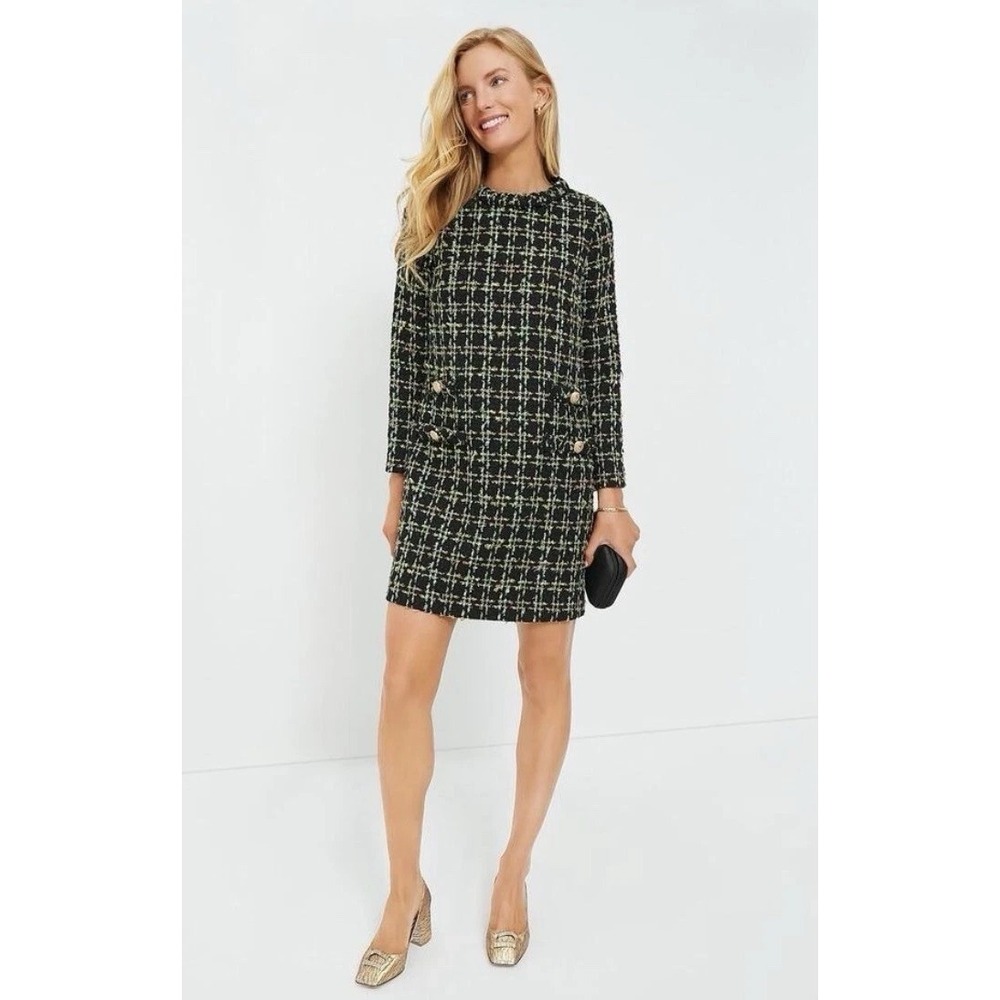 NEW Tuckernuck Holly Tinsel Tweed Long Sleeve Jackie Dress Women's Size MD